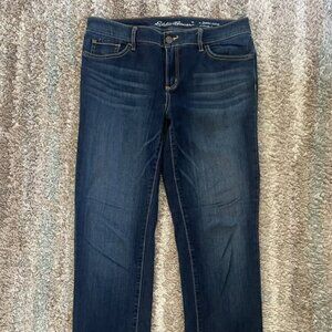 Eddie Bauer Curvy Slim Straight Stretchy Jeans Sz 10 Women's